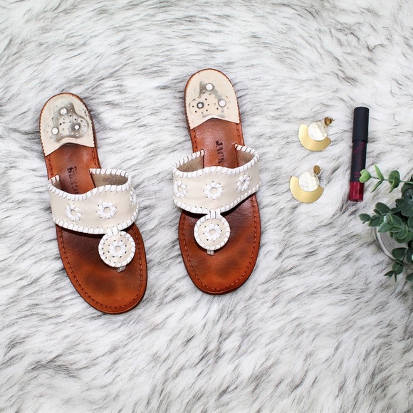Jack Rogers Shoes - SOLD Jack Rogers Palm Beach Sandal in Cream White